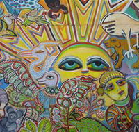 The Painting of Life by Mirka Mora - Rent Accommodation