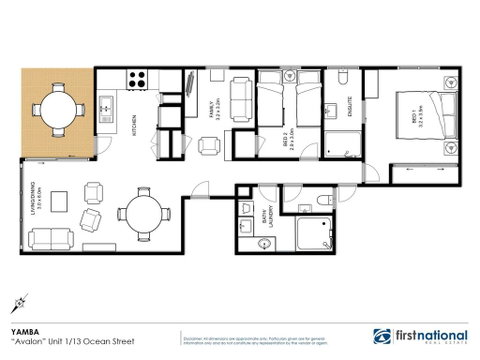Avalon 1 - Overlooking Beautiful Convent Beach - Rent Accommodation 2